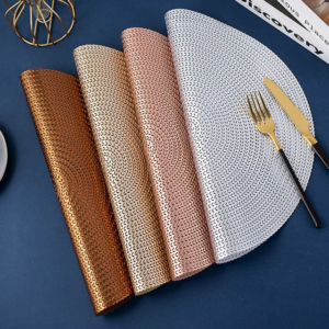 6pcs pvc non-woven table mats 