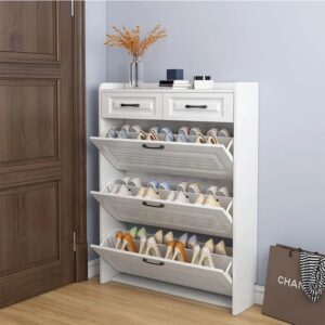 Bucket flip shoe rack