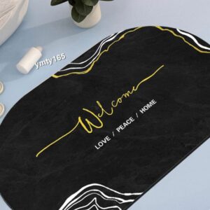 Super Absorbent oval rubber Mat,Slip-resistant Bath Room Mat