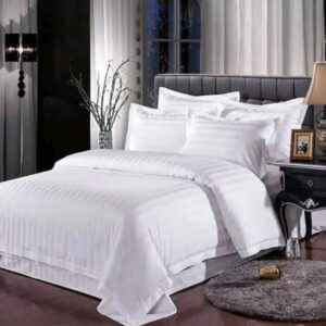 White striped duvet cover sets