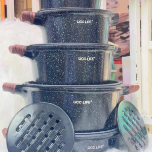 Black 12pcs cookware set