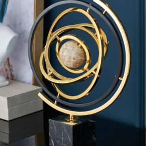Statue Luxury Office Desktop Globe Study Room Decor