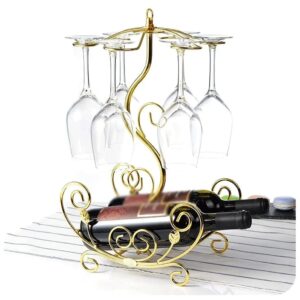 Golden metallic wine Rack