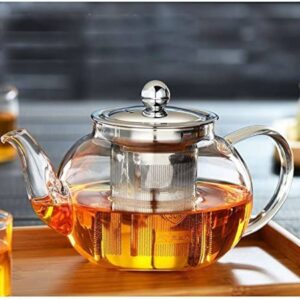 Borosilicate glass tea pot with infuser