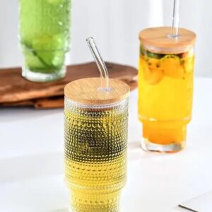 Embossed Vintage Glass Cup