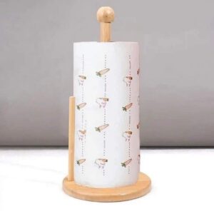 Bamboo paper towel holder 