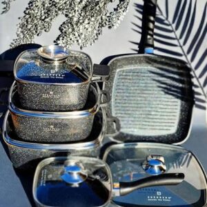 EDENBERG GRANITE COOKWARE SET/POTS