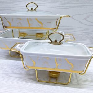 3pcs ceramic food warmers