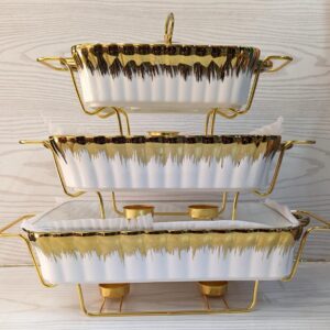 3pcs ceramic food warmers