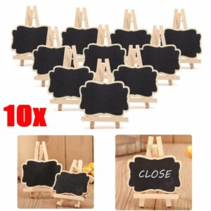 10pcs Wooden Mini chalkboards