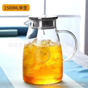 Cold/hot water, ice tea , wine ,coffee, milk, juice beverage glass pitcher 