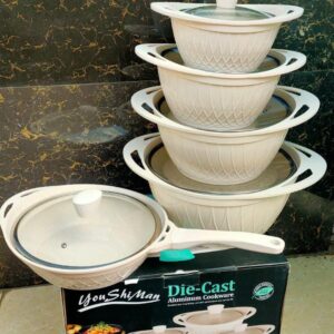 10pcs Die-Cast Aluminium Cookware Set