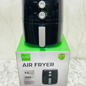 SYINIX 5.5L AIR FRYER WITH DOUBLE KNOB MECHANICAL CONTROL 