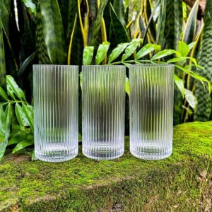 Vertical stripe Highball water/Juice/whiskeyglasses