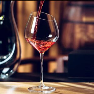 Burgundy Crystal Wine Glass