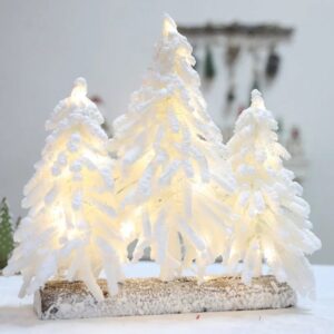 Mini pine white flaked Christmas Deco