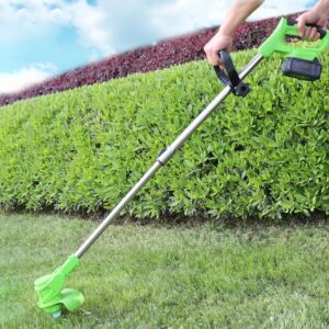 Cordless Electric Lawn Mower Foldable Adjustable Trimmer Efficient Garden Pruning Cutting