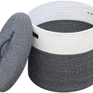 Cotton Rope Basket with Lid