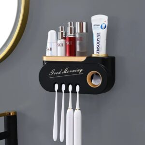 Good Morning Toothpaste and Toothbrush Holder