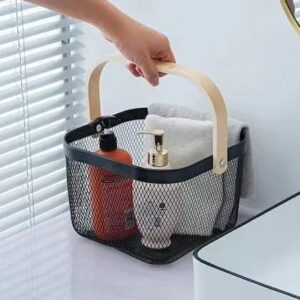 Strong Mesh Basket with Wooden Handle