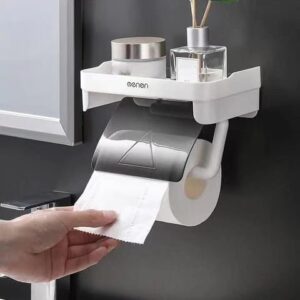 Wall Mounted Tissue Holder with Self-Adhesive Sticker